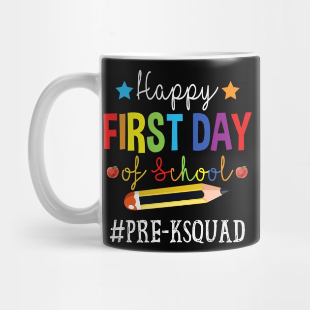 Pre-K Teacher Squad Happy 1st Day Of School Pencil by TeeaxArt